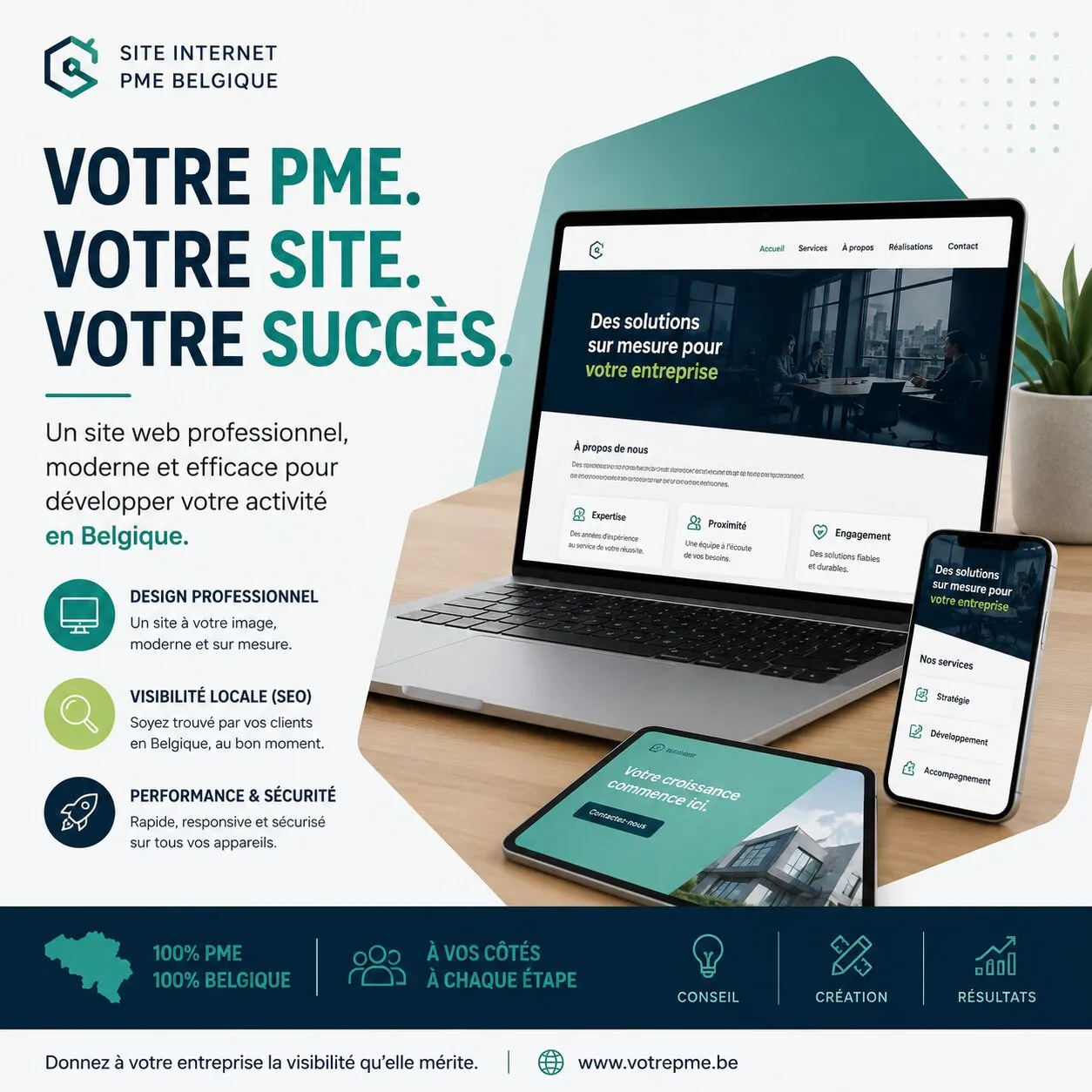 Identité visuelle et site internet : logo et ventes PME